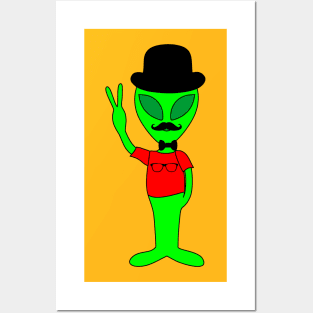 Peace Alien - Lives In The United Kingdom Posters and Art